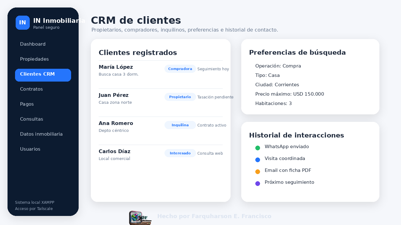 Captura 3 de Sistema Inmobiliario