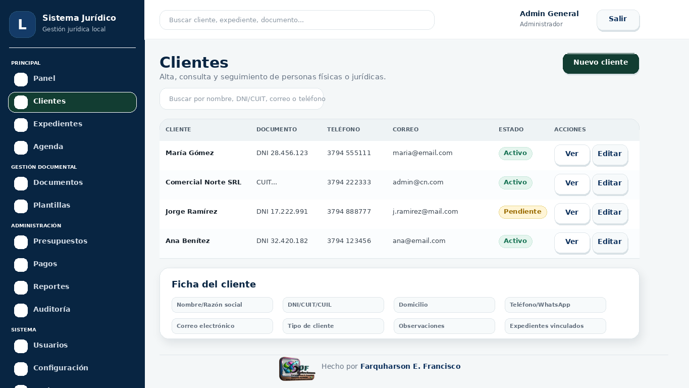 Captura 2 de Sistema Jurídico